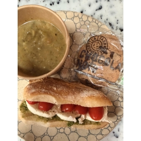 Formule Hiver Soupe + mini sandwich + cookie